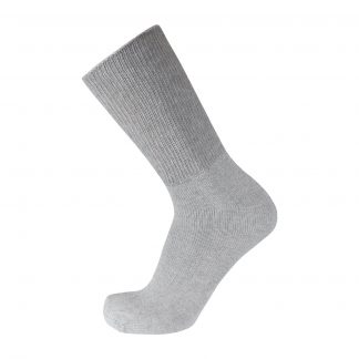 60 Pairs of Premium Cotton Loose Top Diabetic Neuropathy Crew Socks (Gray)